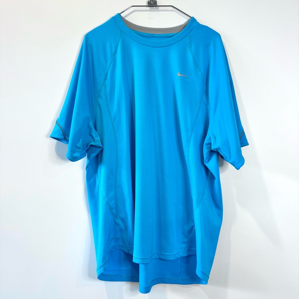 🛍️4 for 20$ / Nike Dri-FIT Performance Short Sleeve Shirt / Blue / XL